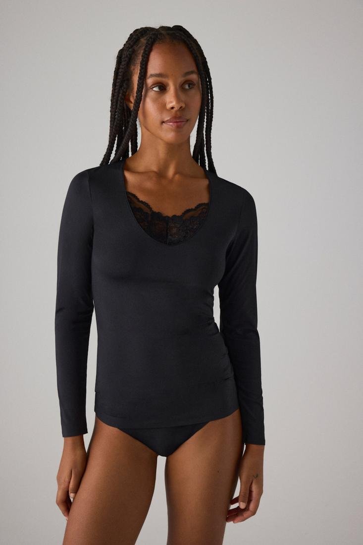 Camisola Sra Interior Com Renda- YSABEL MORA