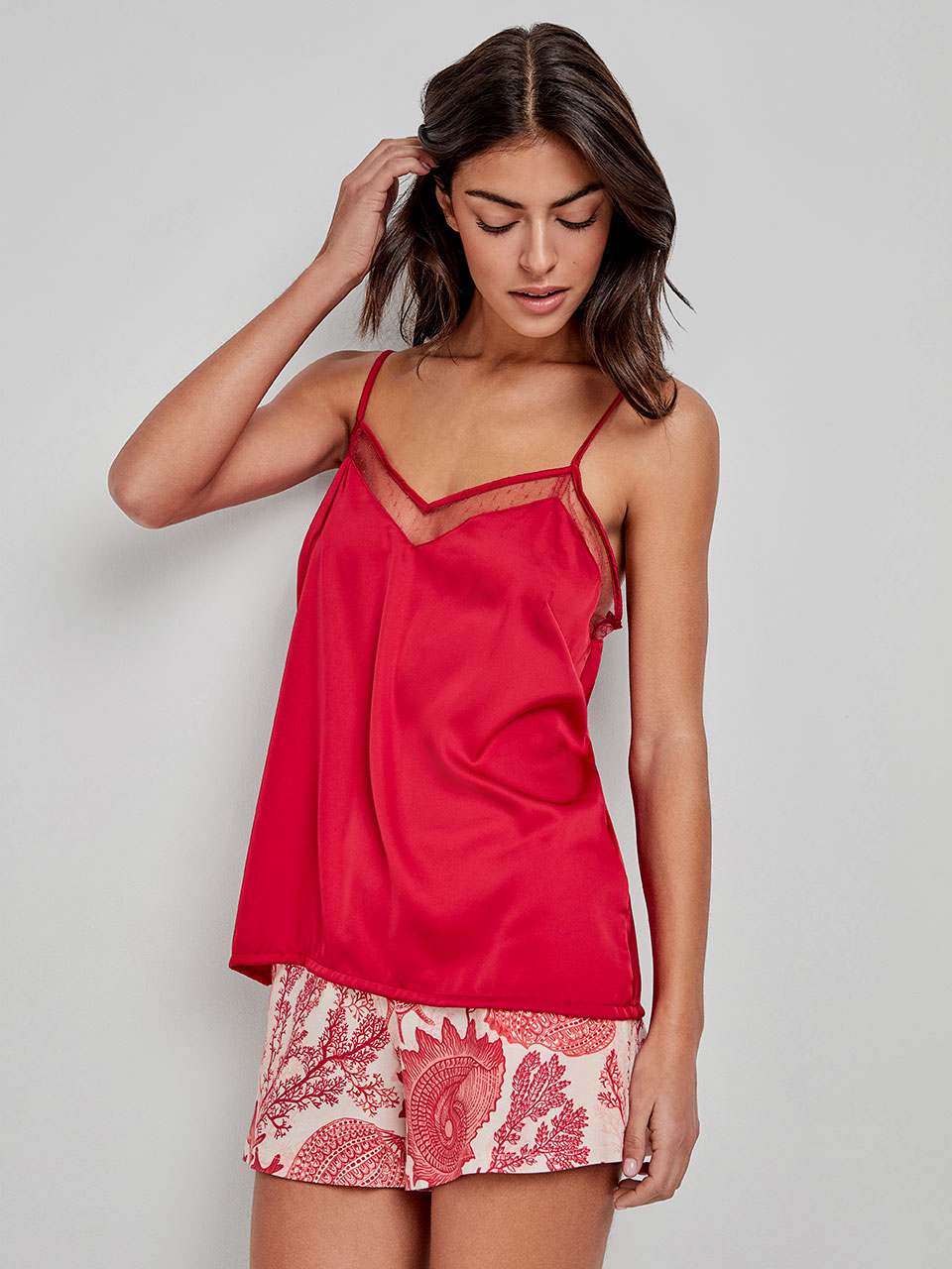 Pijama Coral Calção- GISELA