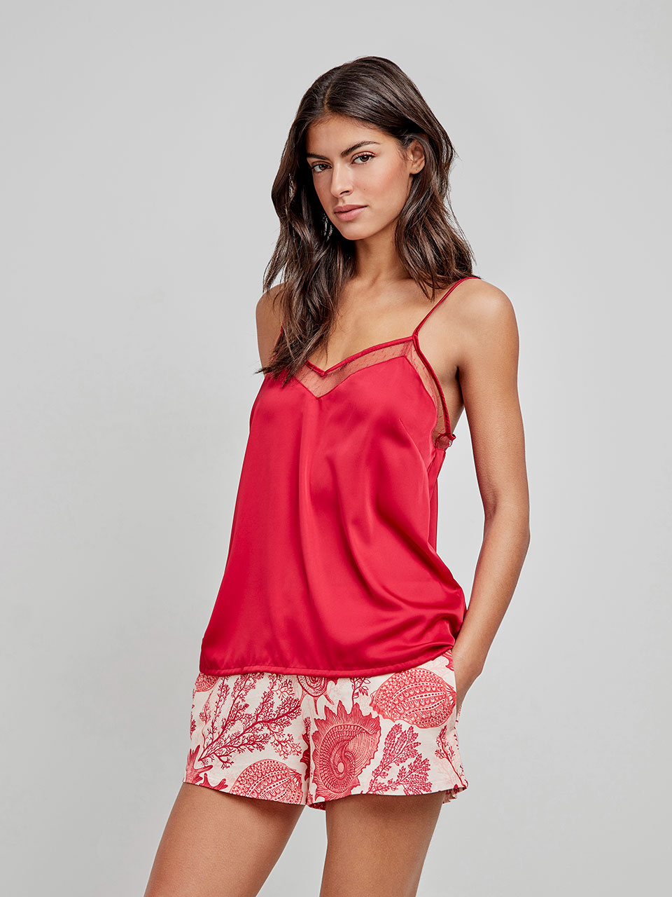Pijama Coral Calção- GISELA
