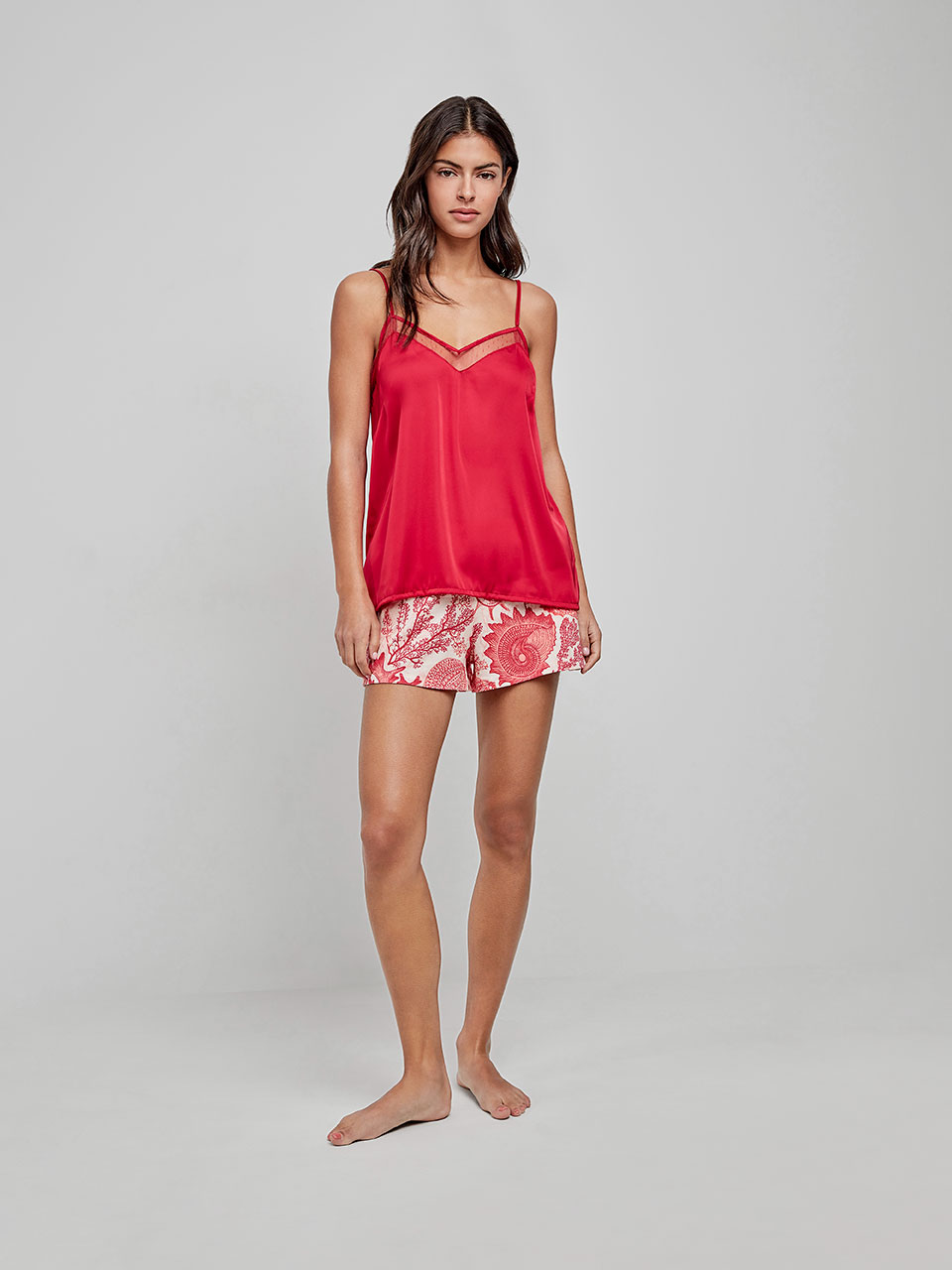 Pijama Coral Calção- GISELA