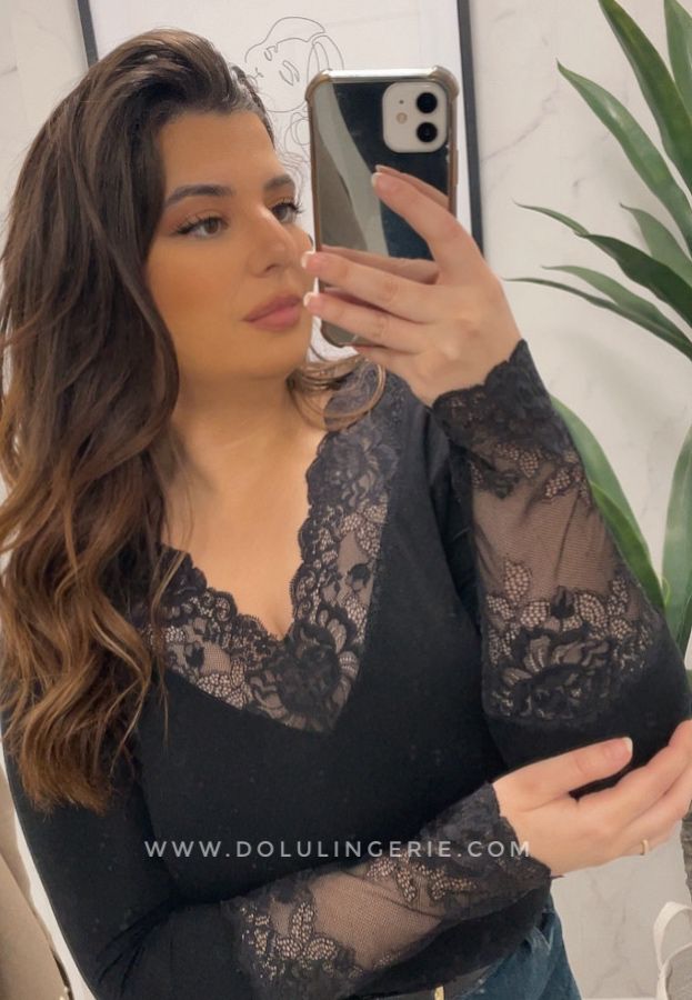 Camisola Greta decote em V - JANIRA