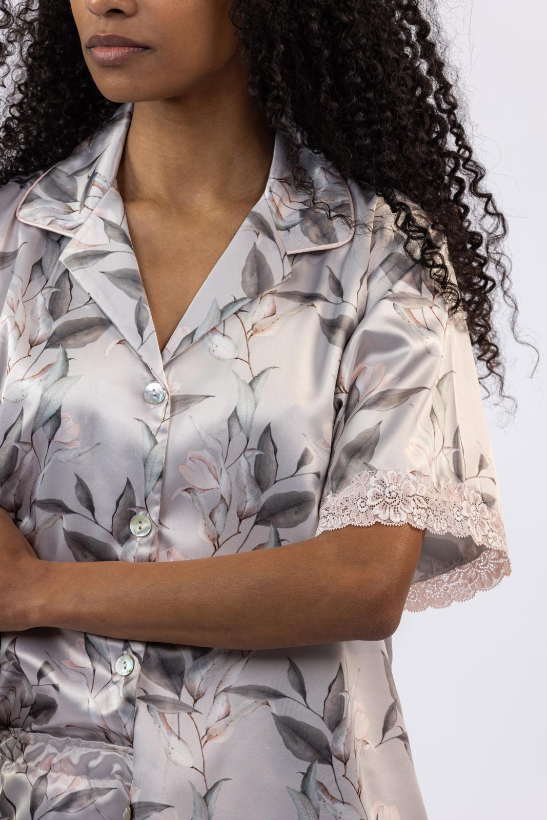 Pijama Floral Cetim - MIRA