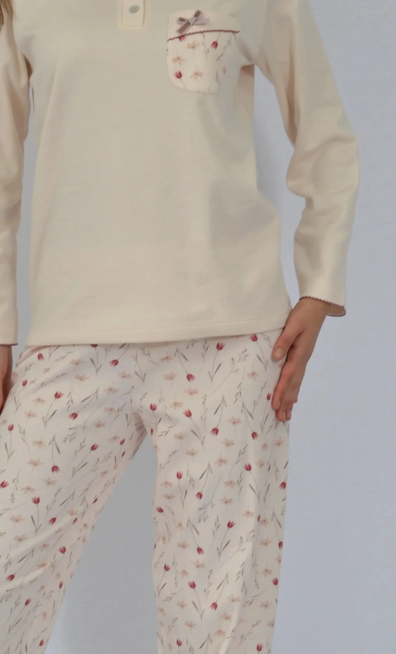Pijama de Senhora Floral Cardado Classic